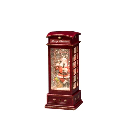 Konstsmide kerstman telefooncel lantaarn LED warm wit 10,5x27,5x10,5cm 3