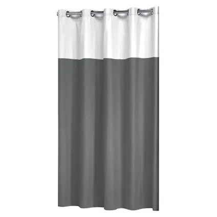 Sealskin douchegordijn Double polyester/katoen 180x200cm grijs