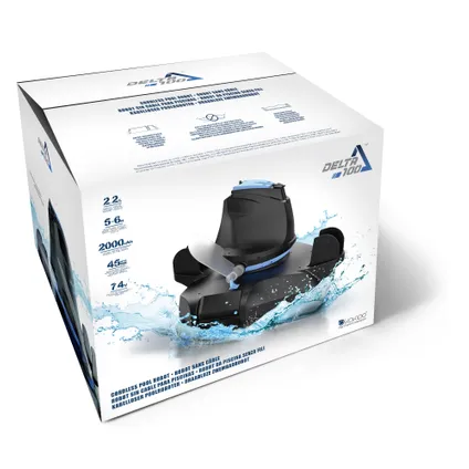 Robot piscine sans fil Delta 100 RC16 7,4V 5