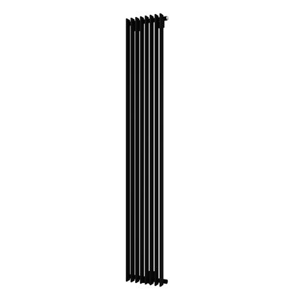 Plieger Antika designradiator verticaal middenaansluiting 1800x300mm 875W mat zwart