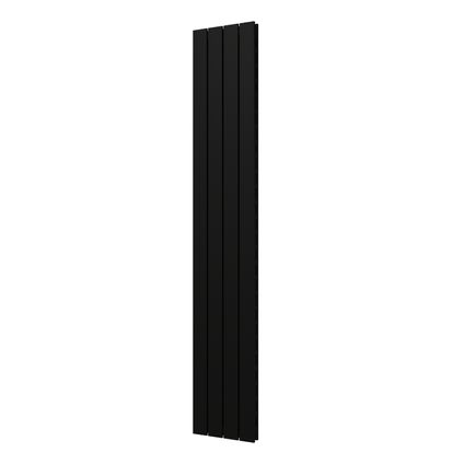 Plieger Cavallino Retto designradiator verticaal dubbel middenaansluiting 1800x298mm 817W mat zwart