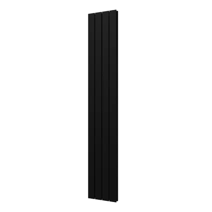 Plieger Cavallino Retto designradiator verticaal dubbel middenaansluiting 1800x298mm 817W mat zwart