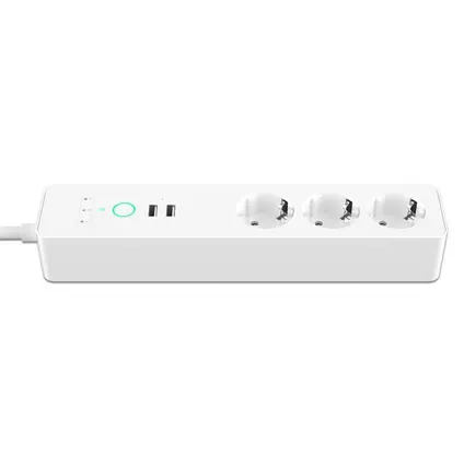Qnect Wi-Fi slimme 3V stopcontact 2USB wit