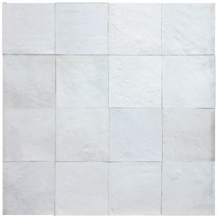 Carrelage mural Zellige blanc 10x10cm 1m²
