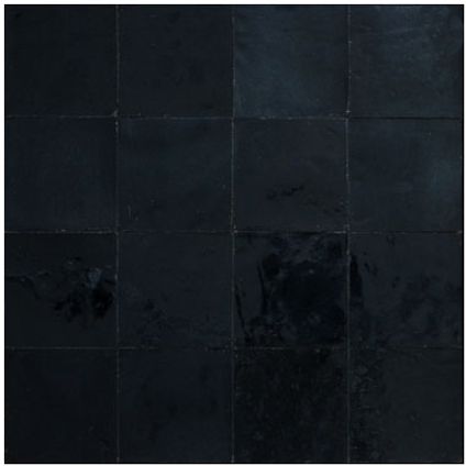 Zellige muurtegel zwart 10x10cm 1m²