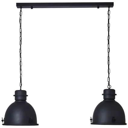 Brilliant hanglamp Kiki zwart 2xE27 2