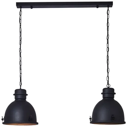 Brilliant hanglamp Kiki zwart 2xE27 3