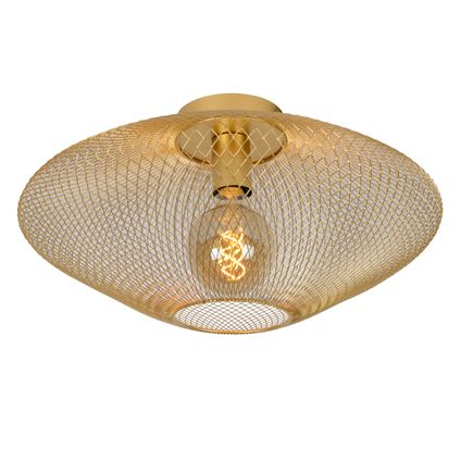 Lucide plafondlamp Mesh goud ⌀45cm E27