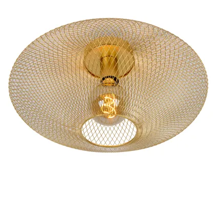 Lucide plafondlamp Mesh goud ⌀45cm E27 2