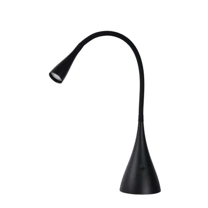 Lampe de bureau Lucide Zozy noir ø11,5cm LED dimmable 3W 4