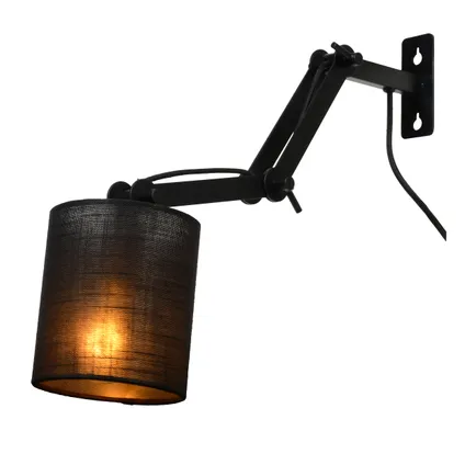 Lucide wandlamp Tampa zwart E27 5