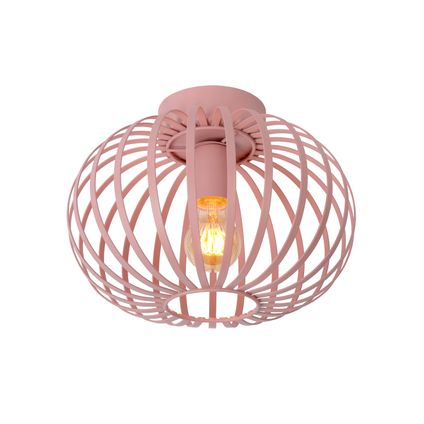 Lucide plafondlamp Merlina roze ⌀30cm E27