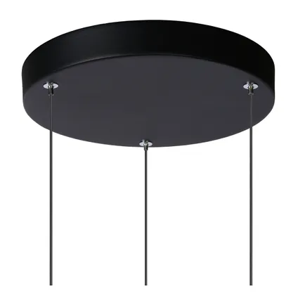 Lucide hanglamp Tubule zwart ⌀25cm 3x7W 4