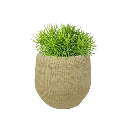 Steege Plantenpot - design look - zand kleurig - 22 x 20 cm 2