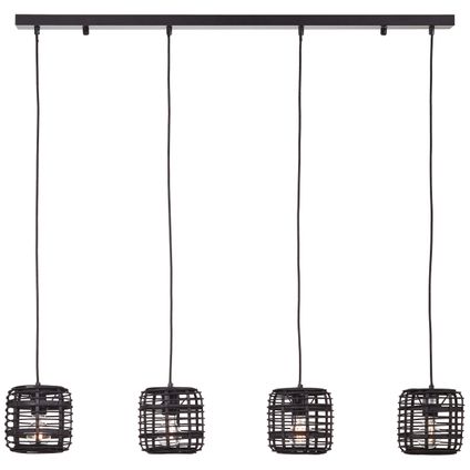 Brilliant hanglamp Crosstown zwart 4xE27
