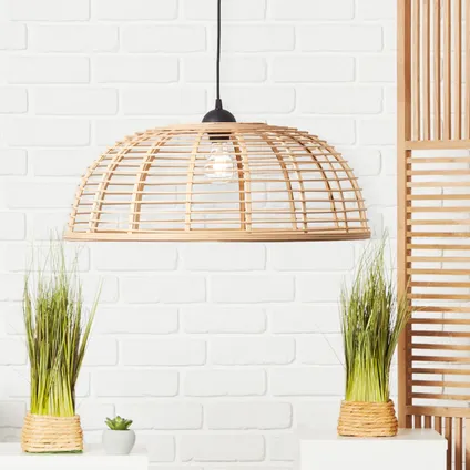 Brilliant hanglamp Crosstown bamboe ⌀56cm E27 2
