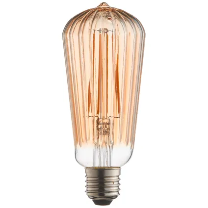 Brilliant ledfilamentlamp amber ST64 E27 4W 2