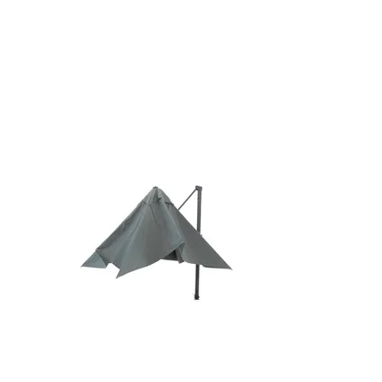 Parasol déporté Madison Topline Saint-Tropez gris 355x300cm 3