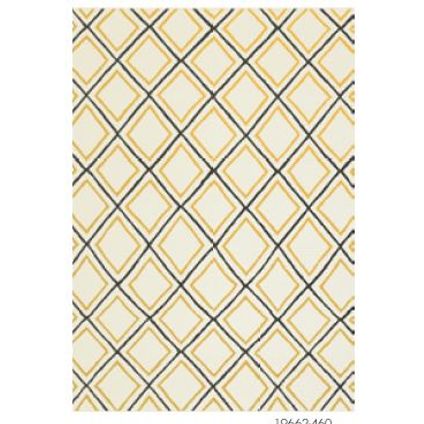 Vloerkleed Fajah berber ruit blauw 160x230cm