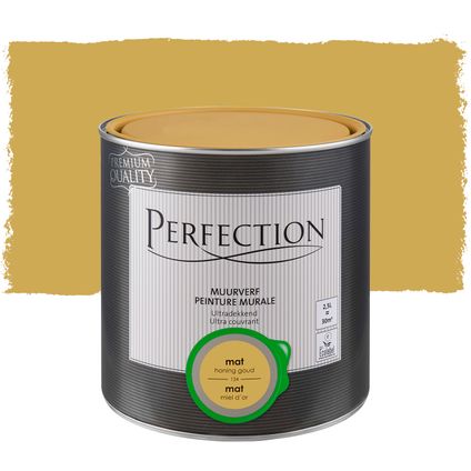 Peinture murale Perfection ultra couvrante miel d´or mat 2,5L