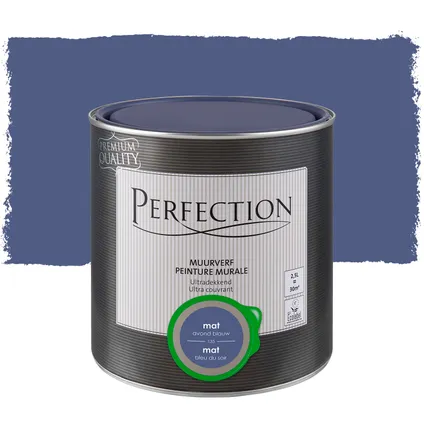 Perfection ultradekkende muurverf avondblauw mat 2,5L