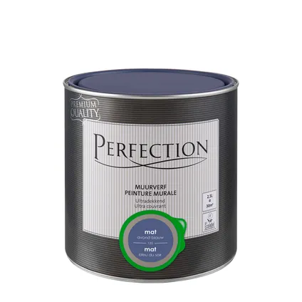 Perfection ultradekkende muurverf avondblauw mat 2,5L 2