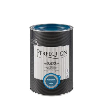 Perfection muurverf ultradekkend zijdeglans indigo blauw 1L 2