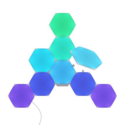 Kit de démarrage hexagones Nanoleaf Shapes - 9 panneaux
