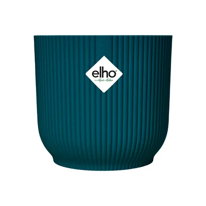 Pot de fleurs Elho vibes fold rond Ø22cm bleu foncé 10