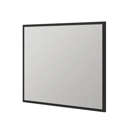 Miroir Tiger S-line mat noir 80x70cm