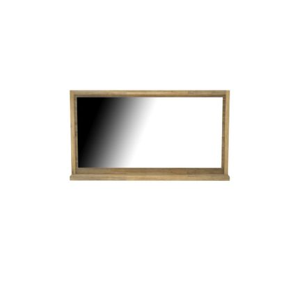 Allibert spiegel Baia 125cm met planchet bruin