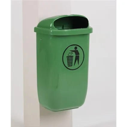 Engels City-afvalbak groen 50L 2