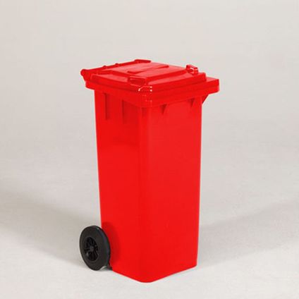 Engels conteneur poubelle rouge 120L