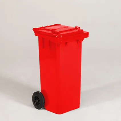 Engels conteneur poubelle rouge 120L 2