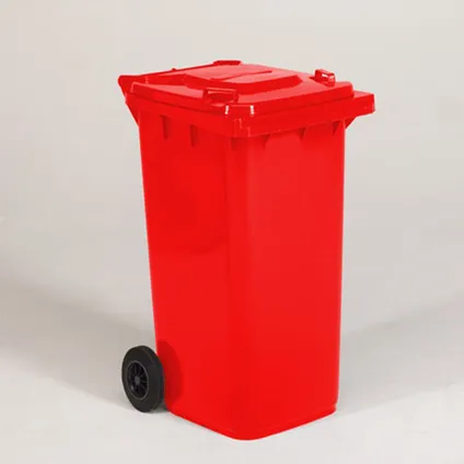 Engels conteneur poubelle rouge 240L