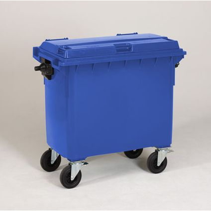Engels conteneur poubelle bleu 660L