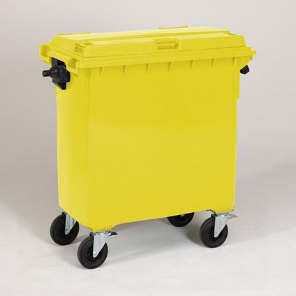 Engels conteneur poubelle jaune 770L