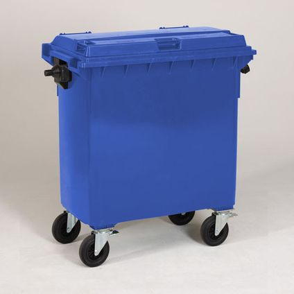 Engels conteneur poubelle bleu 770L