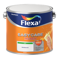 Praxis Flexa muurverf Easycare Muren mat wolkenwit 2,5L aanbieding
