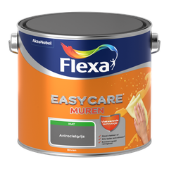 Praxis Flexa muurverf Easycare Muren mat antracietgrijs 2,5L aanbieding