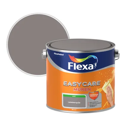Flexa muurverf Easycare Muren mat leisteengrijs 2,5L 2