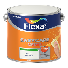 Praxis Flexa muurverf Easycare Muren mat RAL 9016 2,5L aanbieding