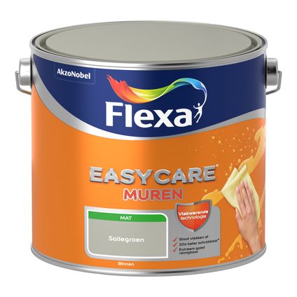 Flexa muurverf Easycare Muren mat saliegroen 2,5L