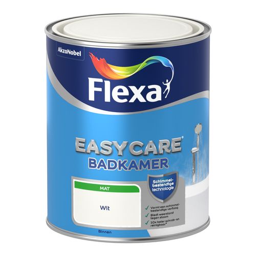 Flexa muurverf Easycare Badkamer wit 1L