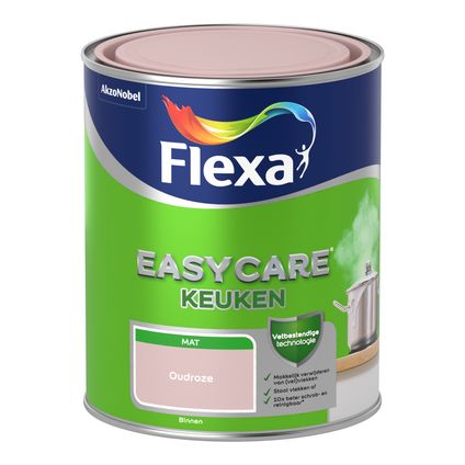 Flexa muurverf Easycare Keuken mat oudroze 1L