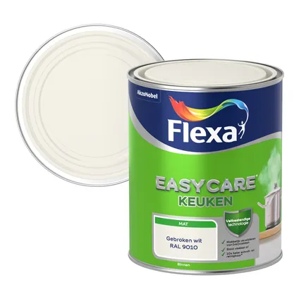Flexa muurverf Easycare Keuken mat RAL 9010 1L 2