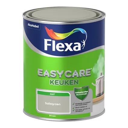 Flexa muurverf Easycare Keuken mat saliegroen 1L
