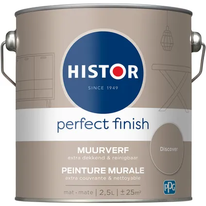 Histor muurverf Perfect Finish mat Discover 2,5L 4