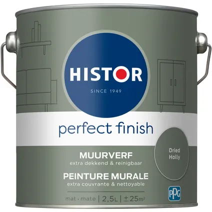 Peinture murale Histor Perfect Finish Dried Holly mat 2,5L 4