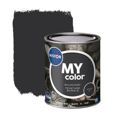 Praxis Histor muurverf My Color extra mat Whitby Jet 1L aanbieding